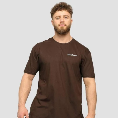 GymBeam Basic Chocolate Brown pánské tričko