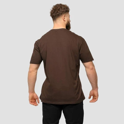 GymBeam Basic Chocolate Brown pánské tričko