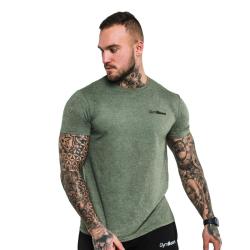 GymBeam Tričko Basic Heather Military POUZE L (VÝPRODEJ)