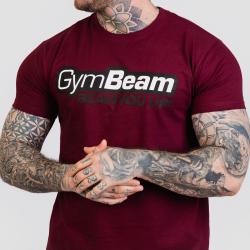 GymBeam Tričko Beam Burgundy