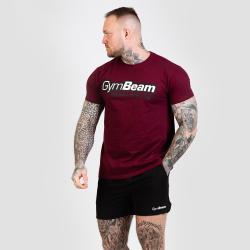 GymBeam Tričko Beam Burgundy