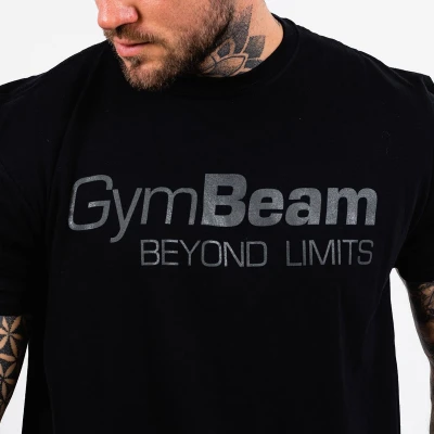 GymBeam Tričko Beyond Limits Black