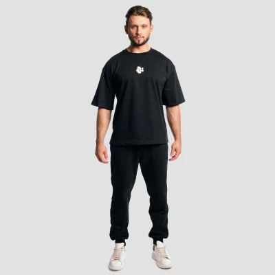 GymBeam Tričko Boxy Shaker Black
