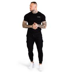 GymBeam Tričko Fitted TRN Black