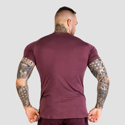 GymBeam Tričko Fitted TRN Eggplant