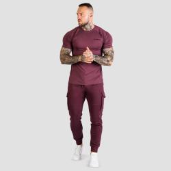 GymBeam Tričko Fitted TRN Eggplant