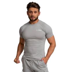 GymBeam Tričko Fitted TRN Grey