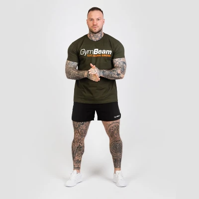 GymBeam Tričko Grow Military Green
