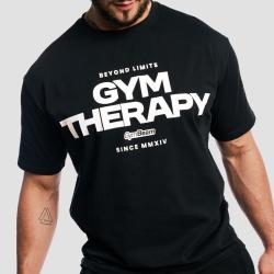 GymBeam Tričko Gym Therapy Black