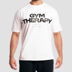 GymBeam Tričko Gym Therapy White