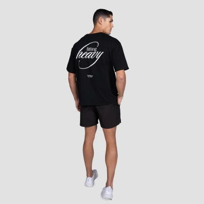 GymBeam Lifting Heavy Black pánské tričko