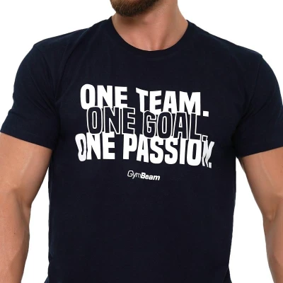 GymBeam Tričko One Team Navy