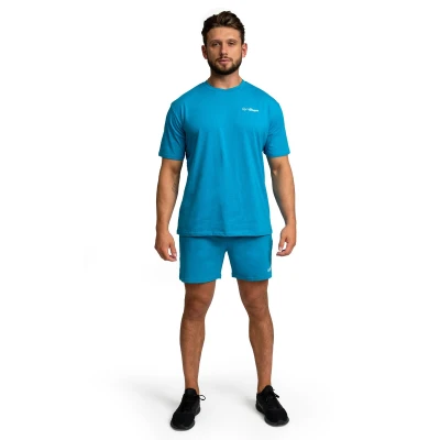 GymBeam Tričko Oversized Limitless Aquamarine