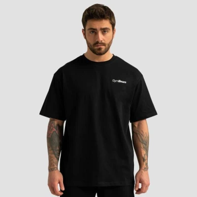 GymBeam Tričko Oversized Limitless Black