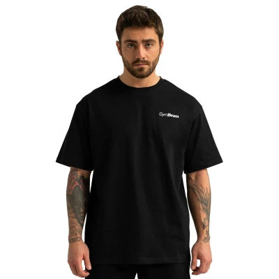 GymBeam Tričko Oversized Limitless Black