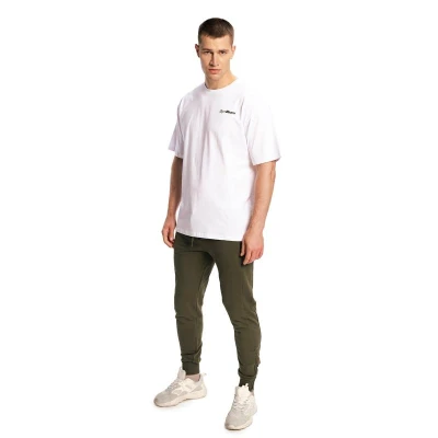 GymBeam Limitless White pánské oversized tričko