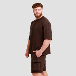 GymBeam Oversized Unstoppable Tričko Brown
