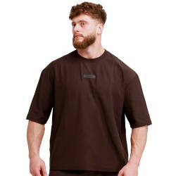 GymBeam Oversized Unstoppable Tričko Brown