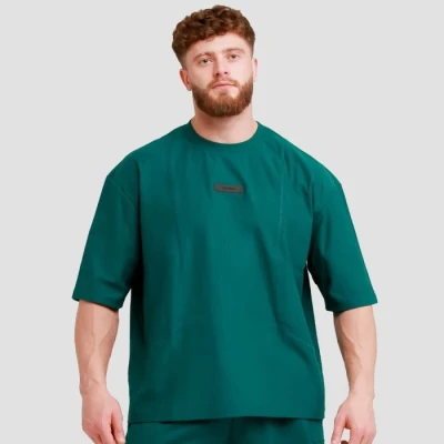 GymBeam Unstoppable Green pánské oversized tričko