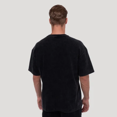 GymBeam Persistence Washed Black pánské tričko
