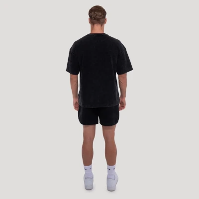 GymBeam Persistence Washed Black pánské tričko
