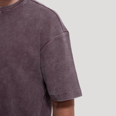 GymBeam Persistence Washed Brown pánské tričko