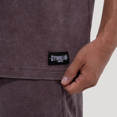 GymBeam Persistence Washed Brown pánské tričko