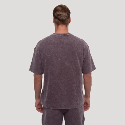 GymBeam Persistence Washed Brown pánské tričko