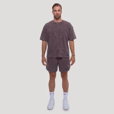 GymBeam Persistence Washed Brown pánské tričko