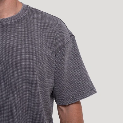 GymBeam Persistence Washed Gray pánské tričko