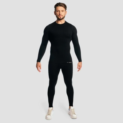 GymBeam Tričko s dlouhým rukávem Fuse Black