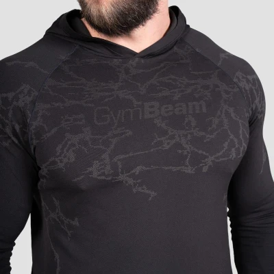 GymBeam Tričko s dlouhým rukávem Static Black