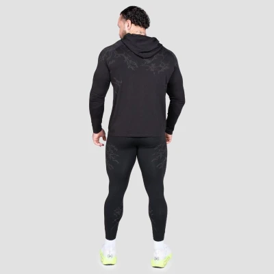 GymBeam Tričko s dlouhým rukávem Static Black