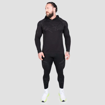 GymBeam Tričko s dlouhým rukávem Static Black