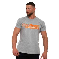 GymBeam Tričko Stronger Together Grey