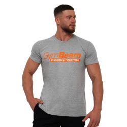 GymBeam Tričko Stronger Together Grey