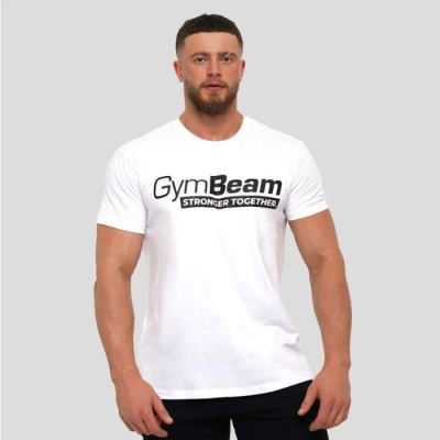 GymBeam Stronger Together White pánské tričko