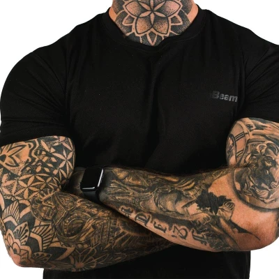 GymBeam Tričko TRN Black