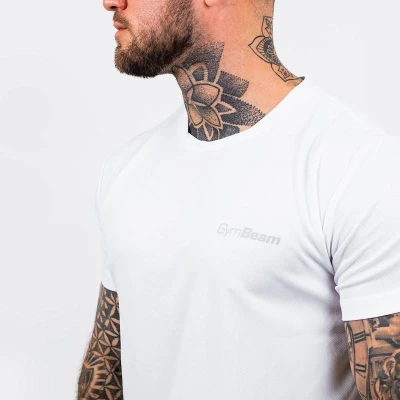GymBeam Tričko TRN White