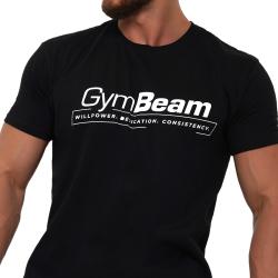 GymBeam Tričko Willpower Black