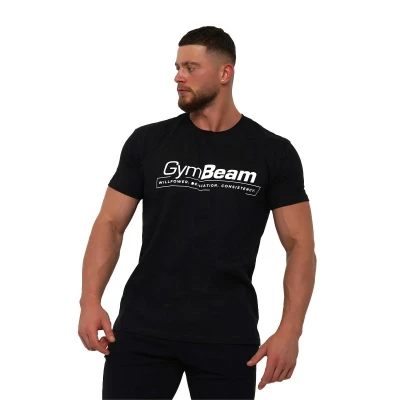 GymBeam Tričko Willpower Black