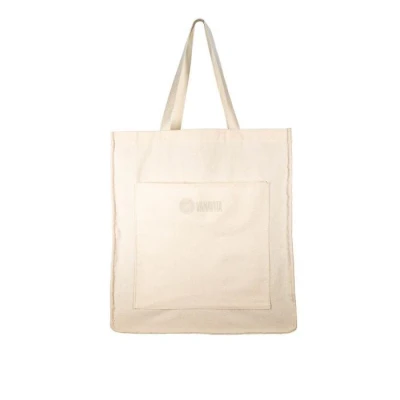 GymBeam Eco Tote béžová plátěná taška