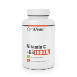 GymBeam Vitamín C + D3 1000 IU 90 kaps.