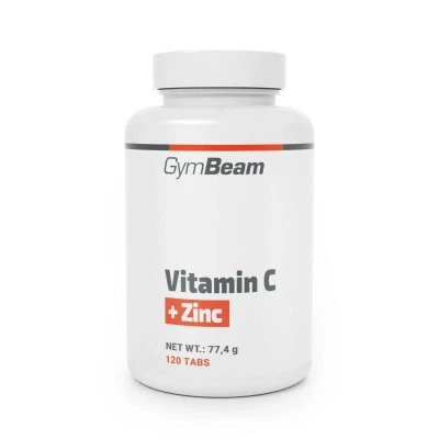 GymBeam Vitamín C + zinek 120 tab. (VÝPRODEJ)