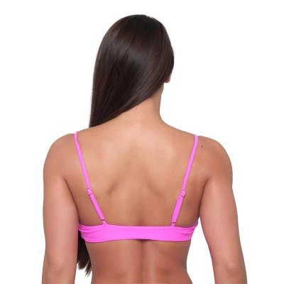GymBeam CURACAO Pink dámský vrchní díl plavek
