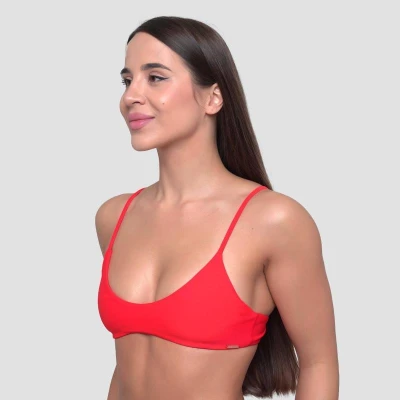 GymBeam HAWAII Red dámský vrchní díl plavek
