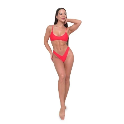 GymBeam HAWAII Red dámský vrchní díl plavek