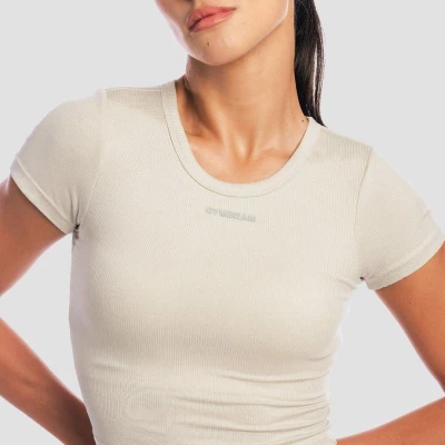 GymBeam Women‘s Aura Cropped T-Shirt Grey