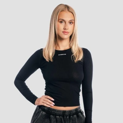 GymBeam Aura Black dámské tričko s dlouhým rukávem