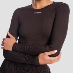 GymBeam Dámske tričko s dlhým rukávom Aura Tee Brown